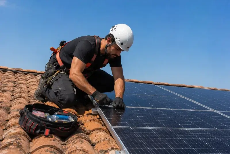 Maintenance et monitoring de panneaux solaires à Sainghin-en-Mélantois